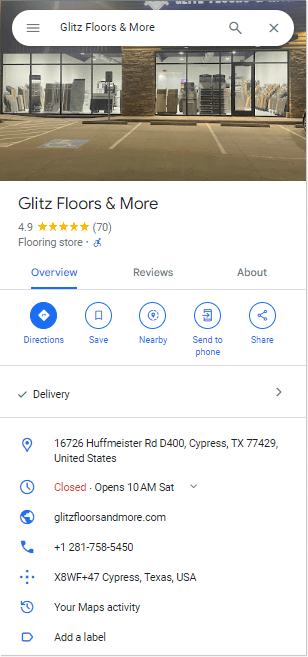 glitz floor map